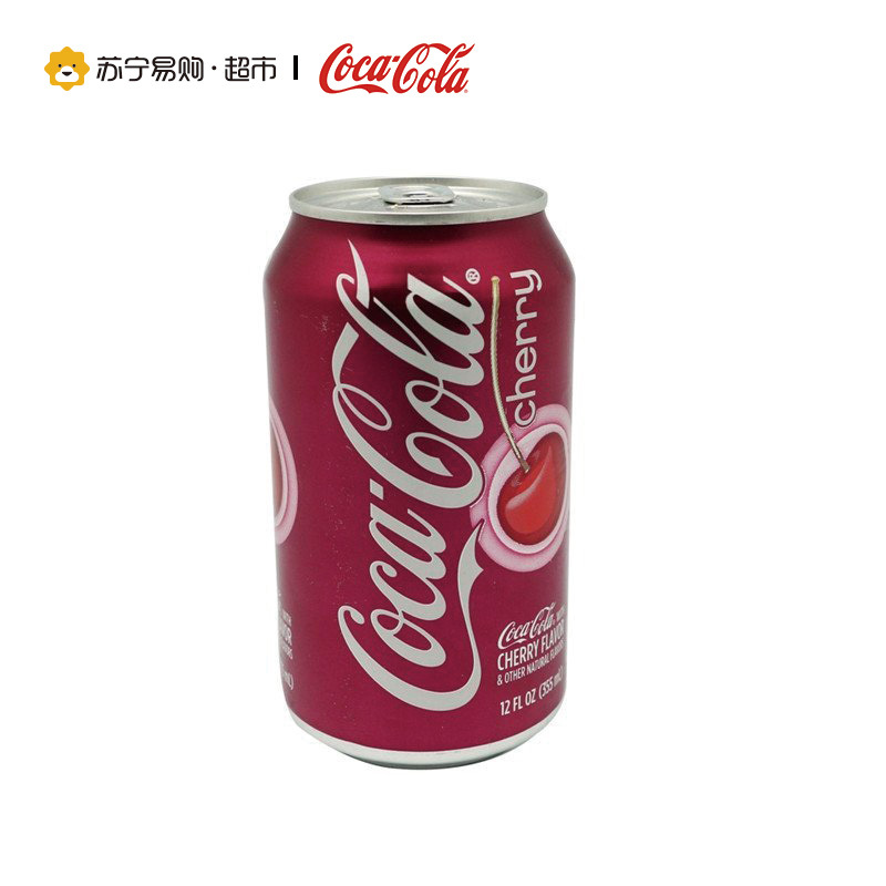 可口可乐碳酸饮料美国樱桃味355ml12