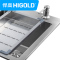 HIGOLD\悍高 手工水槽加厚304不锈钢水槽 厨房洗菜盆双槽槽套餐