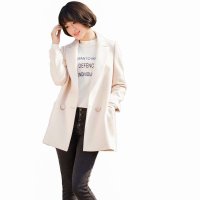 妞娜修身百搭双面羊绒大衣NP154019A4