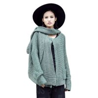 2015冬季新品欧美女装长袖短款纯色时尚修身女毛衣开衫外套潮115383039
