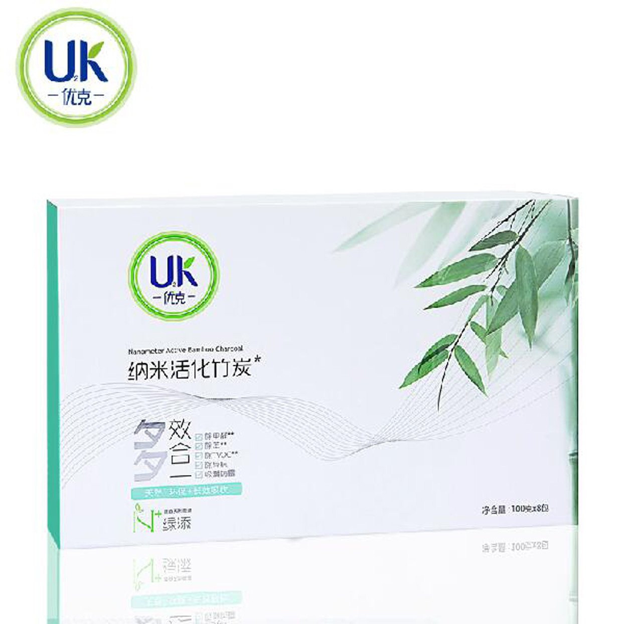 优克(U2K)纳米活化炭100g*8高清大图