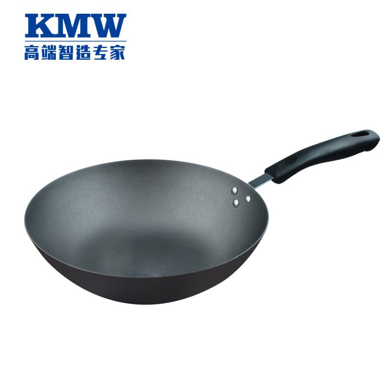 KMW爱家炒锅两件套KMWAJZ002-SN 精致铸铁炒锅套装 304钢汤锅 炒汤两件套图片