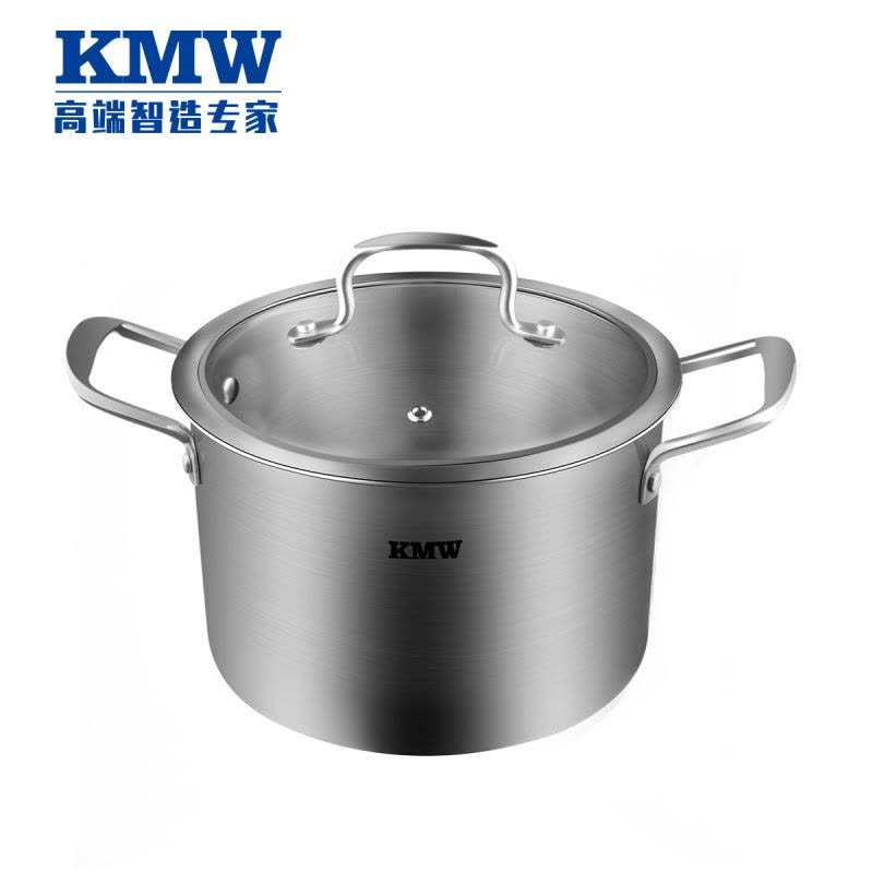 KMW爱家炒锅两件套KMWAJZ002-SN 精致铸铁炒锅套装 304钢汤锅 炒汤两件套图片