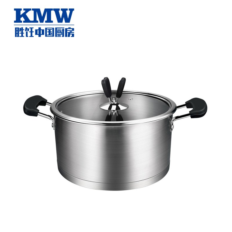 kmw德国进口锅具无烟不粘锅套装锅304不锈钢无烟二件套正品