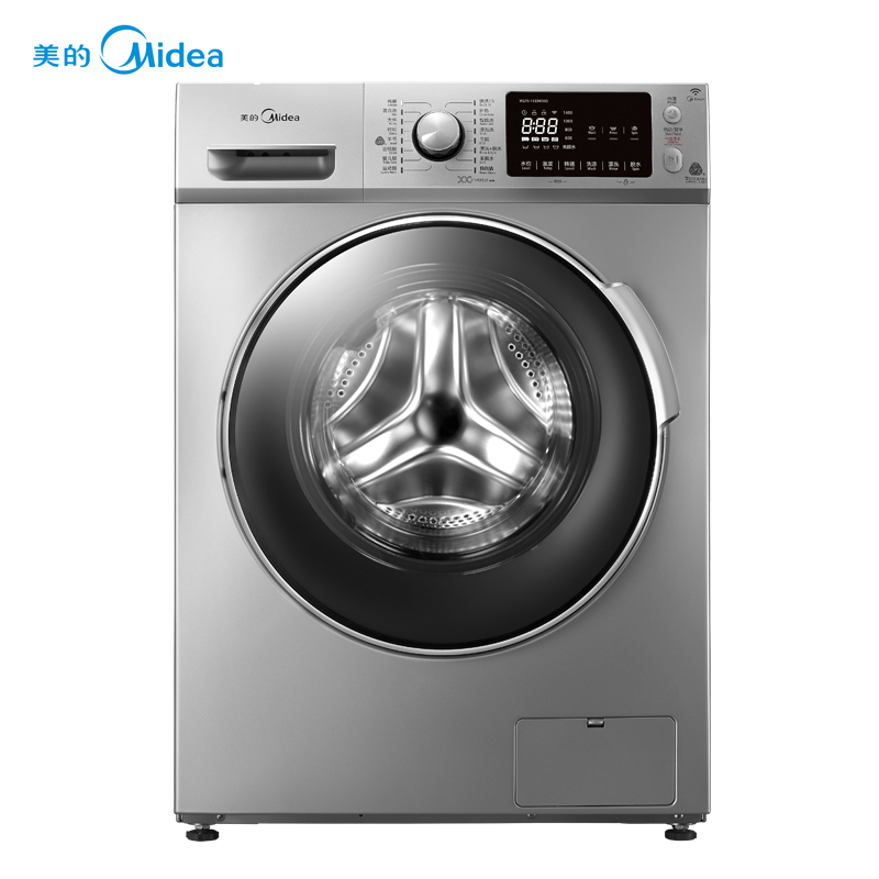 美的(Midea)MG70-1433WDXS 7公斤 智能操控 变频节能 静音 家用 银色