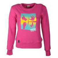 美克女士时尚圆领运动卫衣休闲保暖长袖上衣215111193