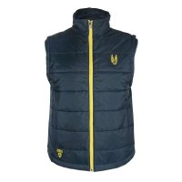 DUNKELVOLK/达克沃 潮牌冬款新品休闲百搭男装纯色立领保暖马甲 深蓝色