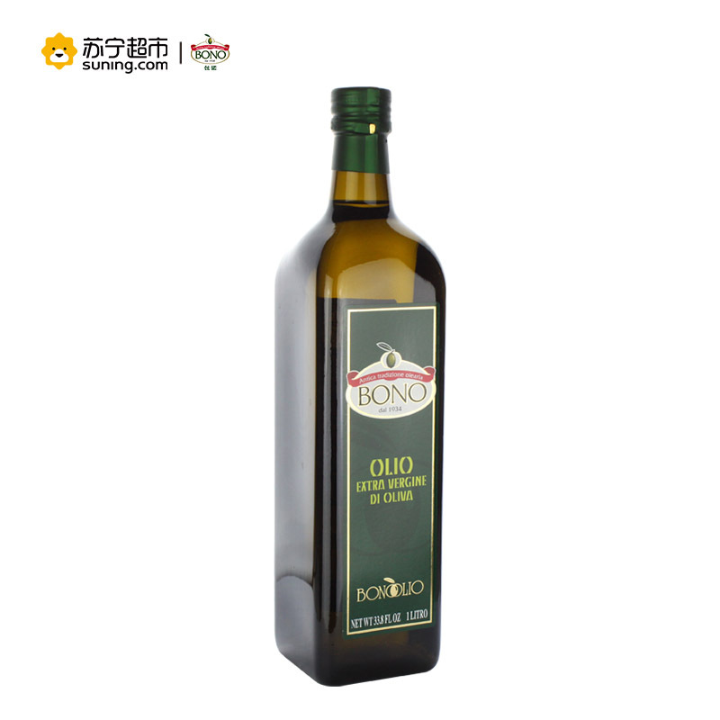 包锘(BONO)特级初榨橄榄油食用油原装进口经典礼盒装1000ml*2(意大利)