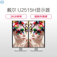 戴尔(DELL) U2515H 25英寸2K超高清旋转升降专业级IPS屏电脑显示器