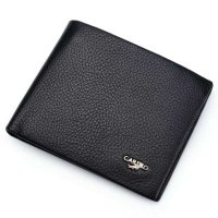 卡帝乐鳄鱼CARTELO  牛皮革短款男士钱夹钱包RCAC515019-3E黑色
