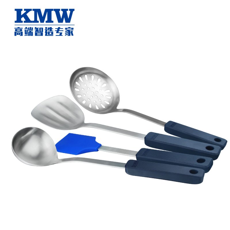 KMW德国品质优质不锈钢锅铲套装厨具四件套炒菜铲子汤勺特价厨房家用用具