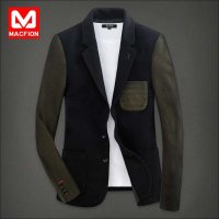 迈克.菲恩MACFION男士英伦针织毛呢西装西服小西装冬装外套I025