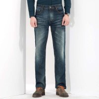 阿仕顿 男士深蓝直筒时尚休闲牛仔裤 AW15320127