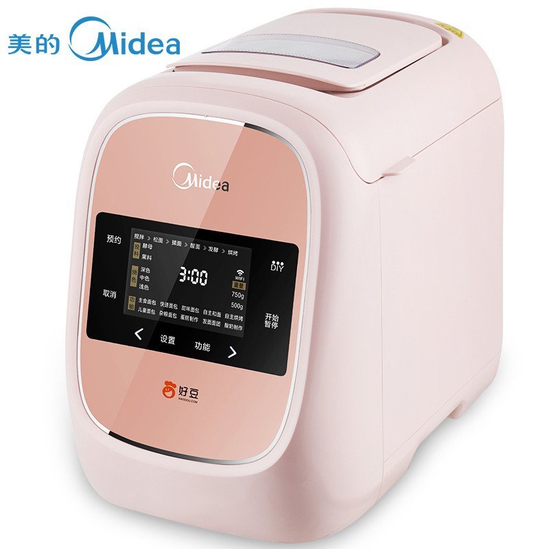 美的(Midea)TSS1500 美豆智能wifi家用 双撒料 静音设计 全自动面包机