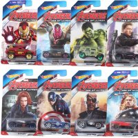 美泰CGB81风火轮复仇者联盟2小车钢铁侠绿巨人美国队长雷神