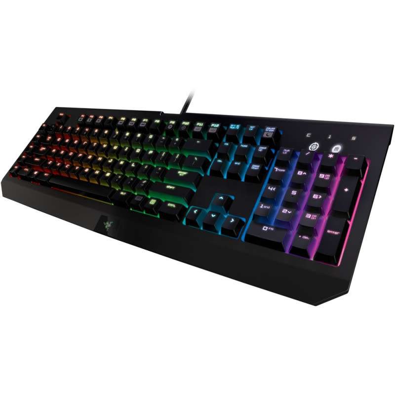 雷蛇(Razer)BlackWidow Chroma 黑寡妇蜘蛛幻彩版 机械键盘
