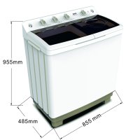 扎努西·伊莱克斯/ZANUSSI ZWTT9001HW 9公斤合资双桶/双缸/半自动大容量节能洗衣机(白色)
