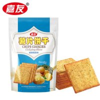 [苏宁易购超市]嘉友 薯片薄片饼干海苔味140克 马铃薯饼干 休闲零食