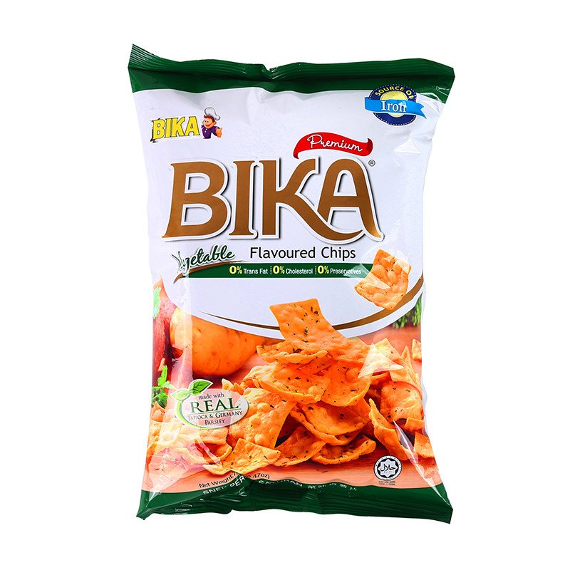 马来西亚进口 BIKA 菜味 香薯片 70g高清大图