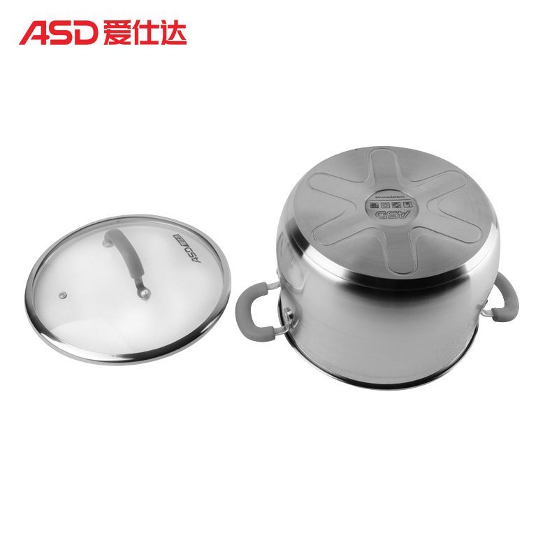 爱仕达(ASD) 24CM黛丽舍不锈钢汤锅炖锅焖烧锅深汤锅锅具 深汤锅锅具 GL1724HB