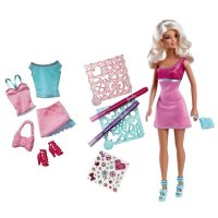 芭比BCF81女孩创意设计师套装礼盒芭比娃娃女孩儿童过家家玩具
