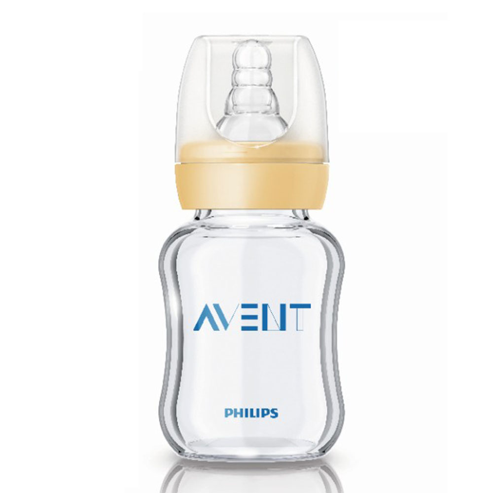 飞利浦 AVENT新安怡标准口径流线型玻璃奶瓶4oz/120毫升SCF995/50