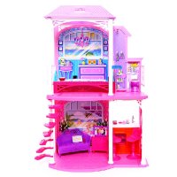 芭比 Barbie 双层度假屋 豪华别墅DIY过家家 玩偶住宅 W3155