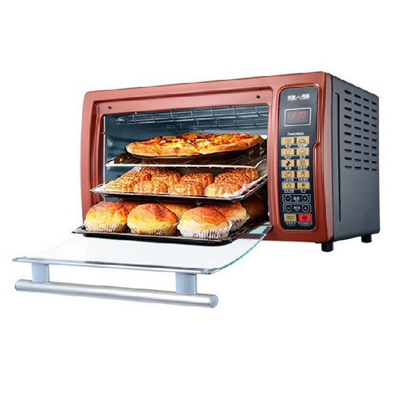 格兰仕(Galanz)K5 家用电脑版多功能烘焙30升 光波加热 单键单控 带旋转转叉 热风循环