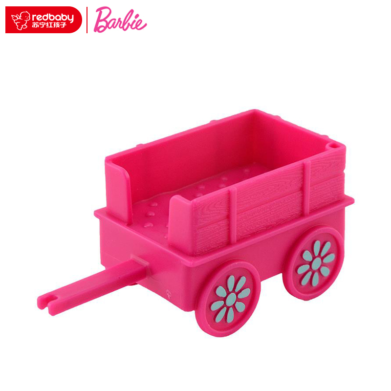 [苏宁红孩子]芭比CLG02芭比娃娃小凯莉狗狗骑行套装女孩过家家玩具礼物