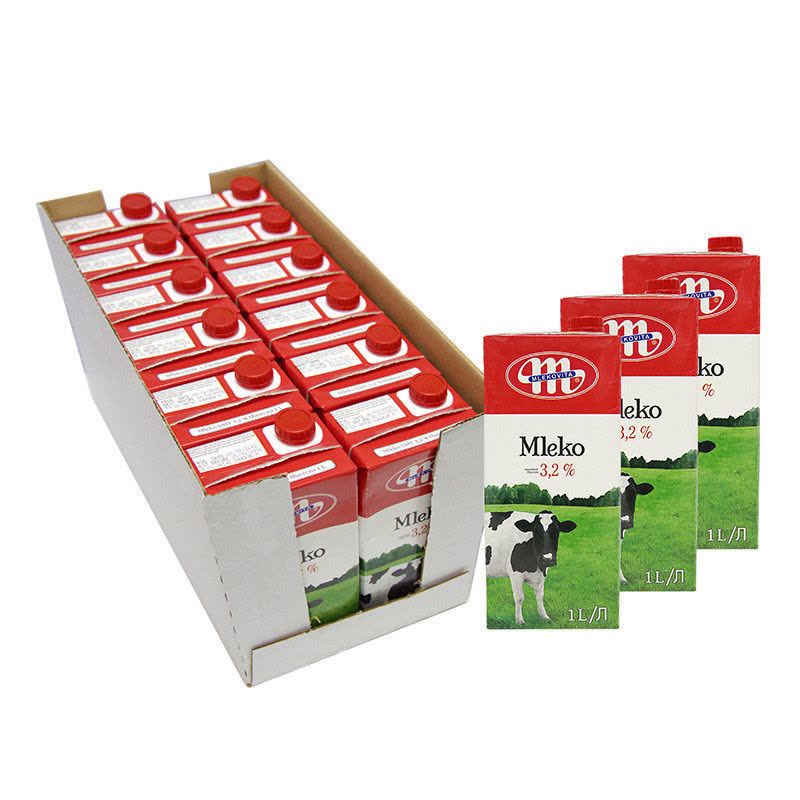 MLEKOVITA全脂牛奶1L*12盒波兰进口图片