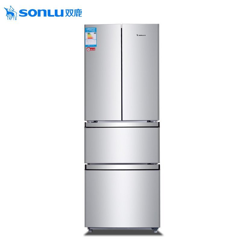 双鹿(SONLU)292升法式对开多门冰箱 静音节能快速冷冻适用3-4口之家家用BCD-292DHCK(银色)
