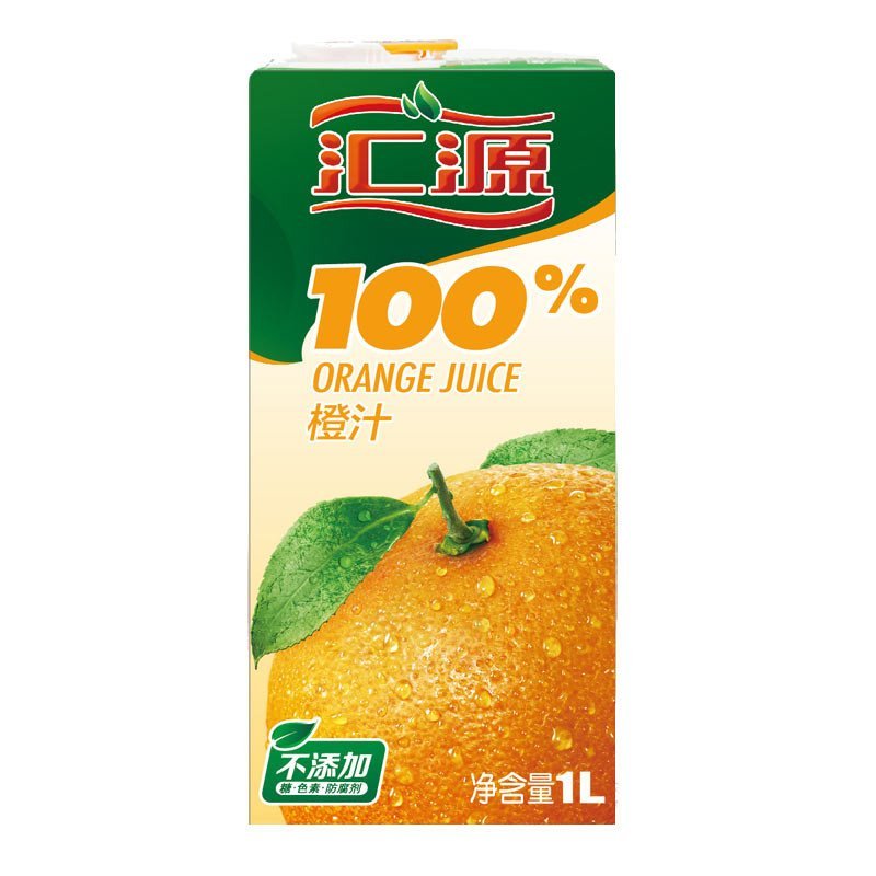 汇源 青春版 100%橙汁 1L*5盒 *2件