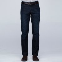 才子黑蓝色时尚猫须牛仔裤5647E7120105