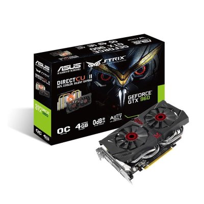 华硕(ASUS)STRIX-GTX960-DC2OC-4GD5 显卡(猛禽版)