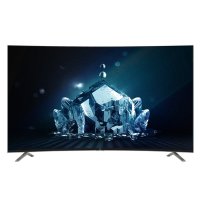 TCL L55C1-SCUD 55英寸 4K超清 高色域 黑水晶纤薄曲面 智能电视（黑）