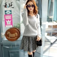 2015冬装新款冬季两件套时尚毛衣裙长袖加厚秋冬美裙 1488