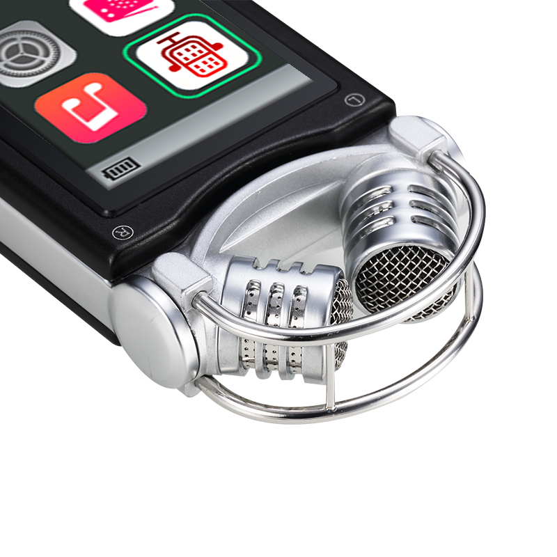 爱国者(aigo) R5599 录音笔专业降噪 双麦克 50米无线录音 HIFI播放 2100H 8G 黑色