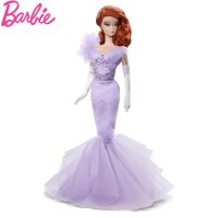 芭比CGT28芭比娃娃之紫色晚宴装全球限量金标珍藏版