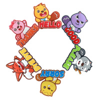 贝瓦礼物趣味英文创意字母个性冰箱贴 贝瓦家族(6只装)