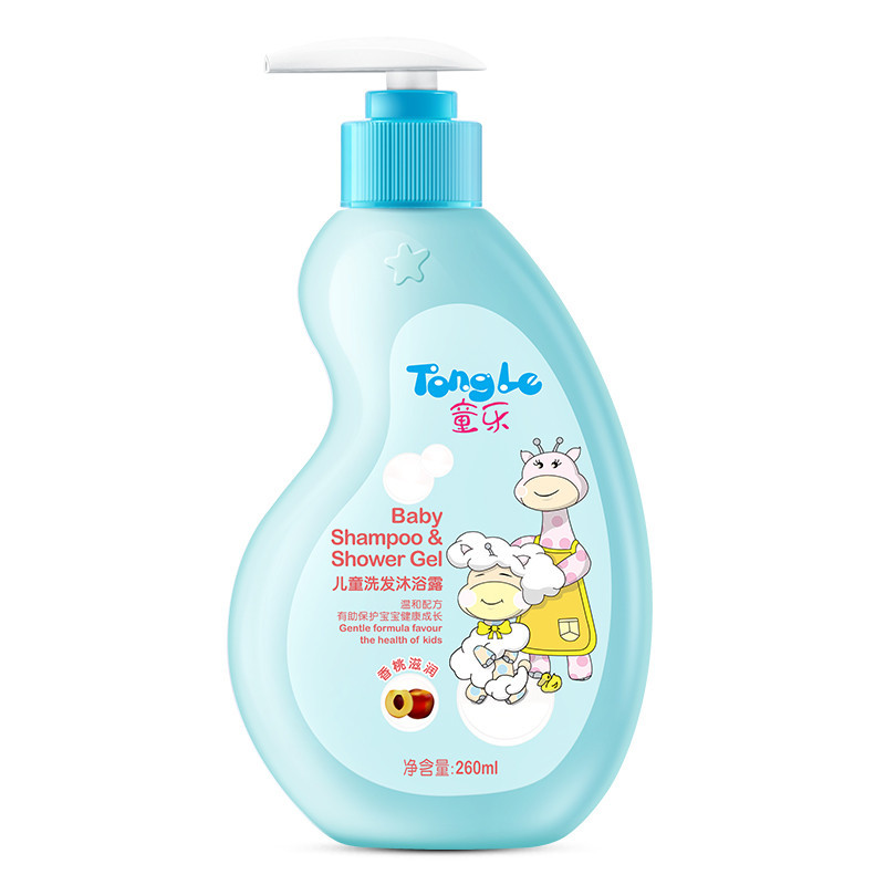 童乐香桃滋润儿童洗发沐浴露（二合一） 260ml