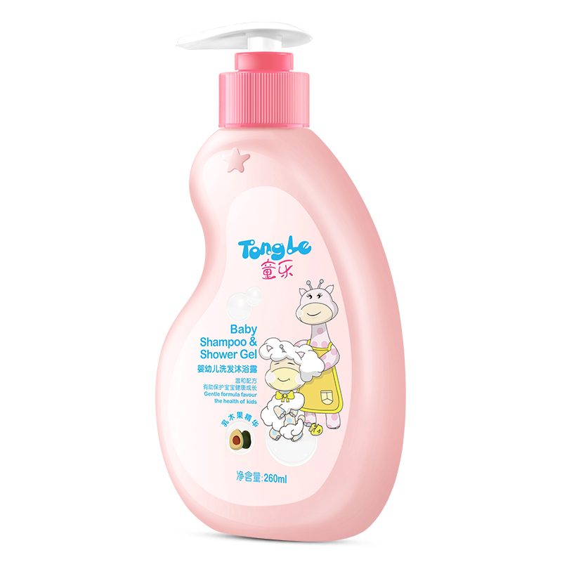 童乐乳木果精华婴幼儿洗发沐浴露 (二合一)260ml