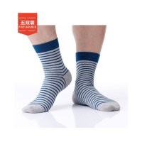 圣大保罗PS-5345男式男士时尚休闲袜子 精梳棉袜子 五双装