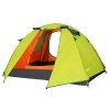 猎鹰计划(FALCONPLAN) 双层防雨户外野营露营帐篷 LY-902PU 红色/果绿色 200*150*120cm