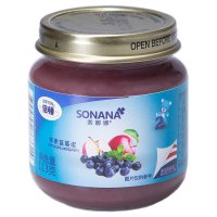 索娜娜苹果蓝莓泥2段113g