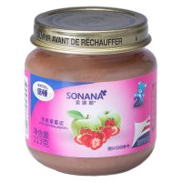 索娜娜苹果草莓泥2段113g