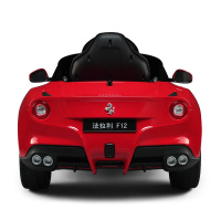 星辉（Rastar）法拉利F12儿童电动车四轮童车带遥控可坐带音乐 3-6岁宝宝玩具车81900红色