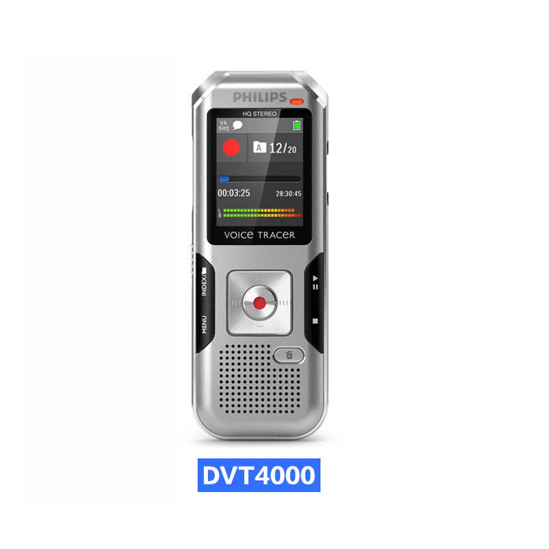 飞利浦(PHILIPS) DVT4000 原装韩国进口大彩屏PCM线性超清晰长时间录音笔