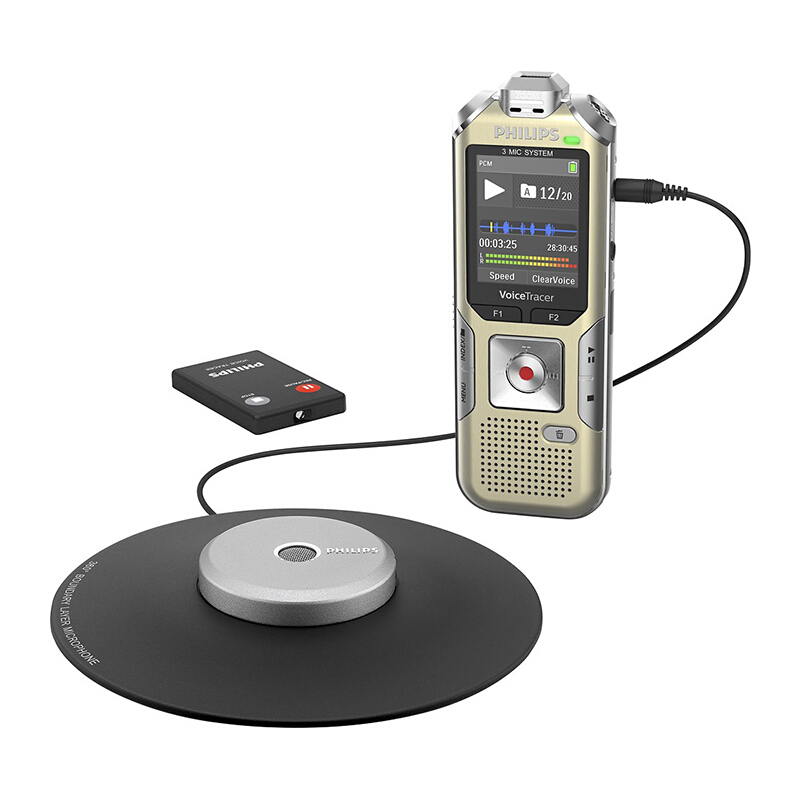 飞利浦(PHILIPS)DVT8010原装韩国专业微型录音笔 会议录音笔