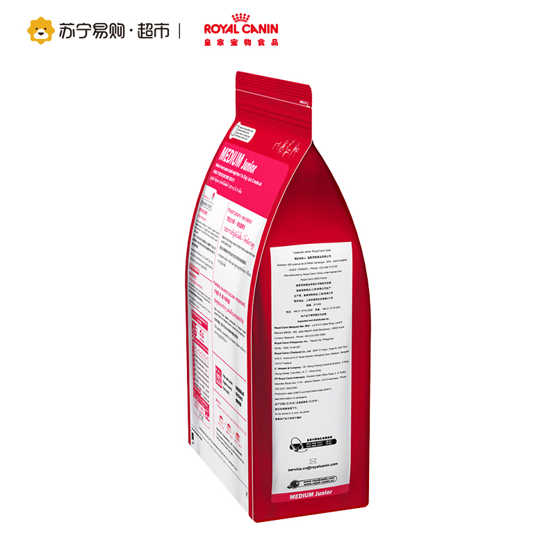 [苏宁易购超市]ROYALCANIN皇家狗粮MEJ32中型犬幼犬粮4kg