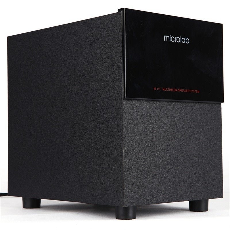 麦博(microlab)高品质有源音响系统M111普及版 电脑音箱 音响 低音炮 木质音箱 黑色